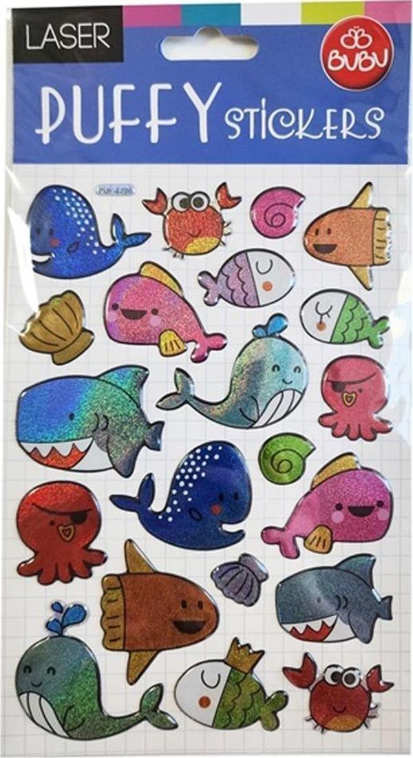Bu-Bu Damla Sticker Deniz Hayvanları 12,5x23,5 PUF-6205 - Image 1