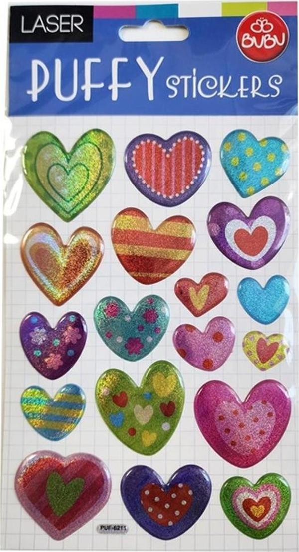 Bu-Bu Damla Sticker Kalp 12,5x23,5 PUF-6211 - Image 1