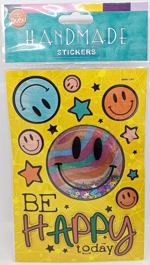 Bu-Bu Handmade Sticker Be Happy To Day 12,5x23,5 HMSB-104 - Image 1