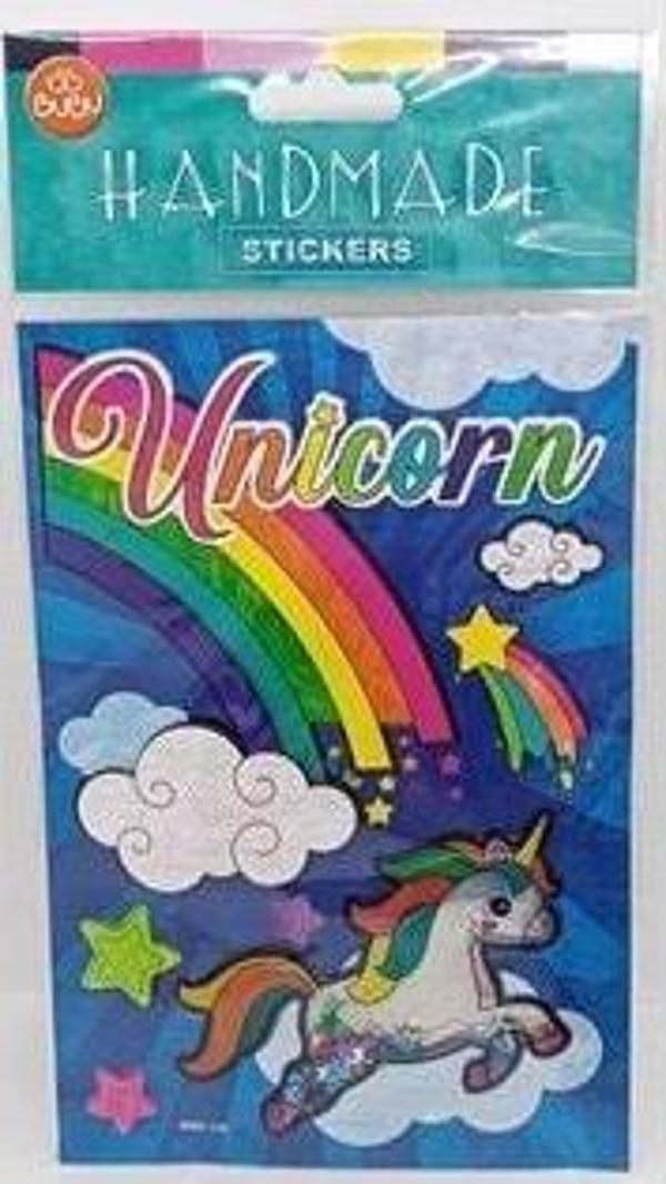 Bu-Bu Handmade Sticker Unicorn 12,5x23,5 HMSB-105 - Image 1