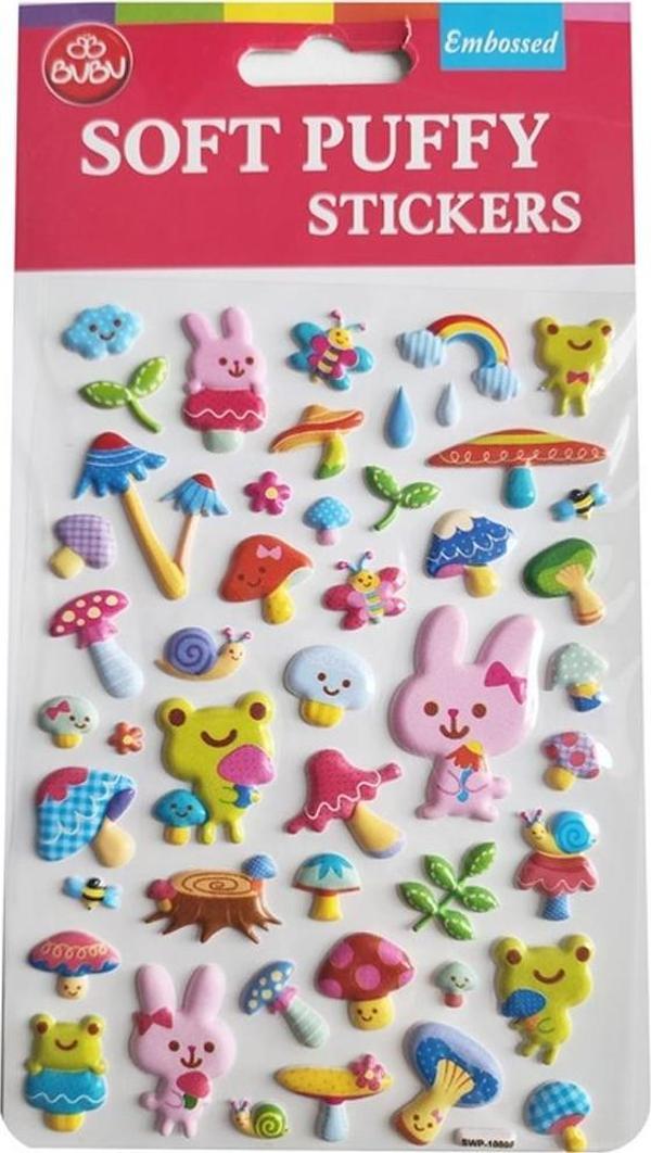 Bu-Bu Soft Puffy Sticker Forest Life 10,9x20,5 SWP-1009B - Image 1