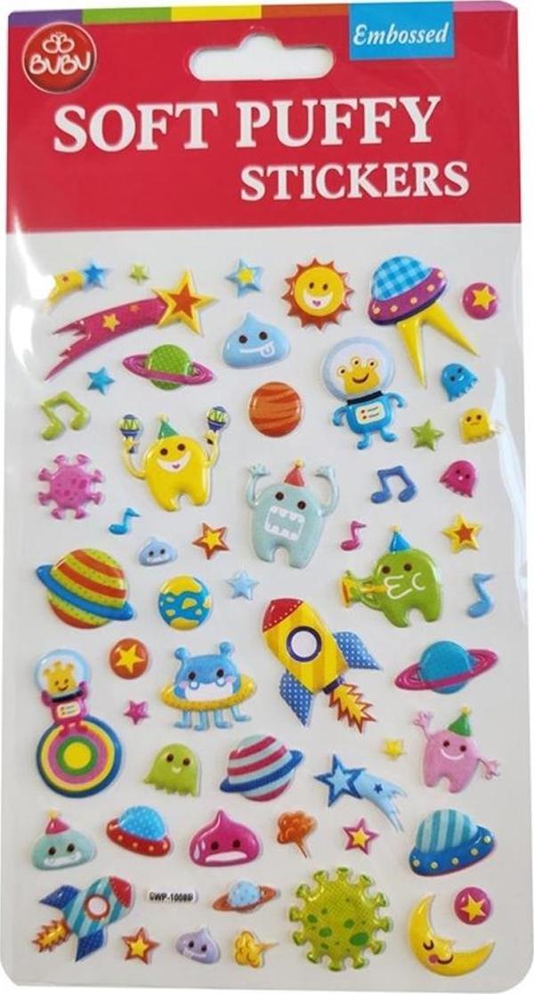 Bu-Bu Soft Puffy Sticker Space 10,9x20,5 SWP-1008B - Image 1