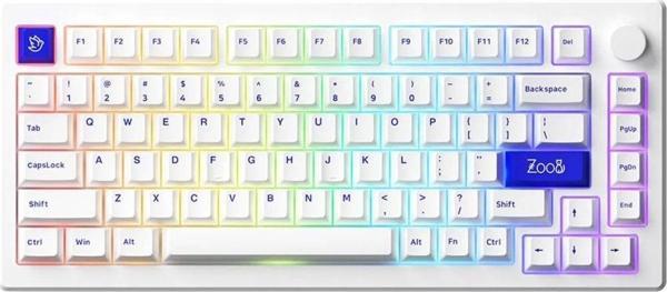 Akko Mod 007B Pc Blue On White Rgb Kablosuz Hotswap Mekanik Gaming Klavye - Image 1