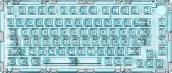 Akko Monsgeek Ice75 Clear Blue Rgb Kablosuz Hotswap Mekanik Gaming Klavye - Image 1