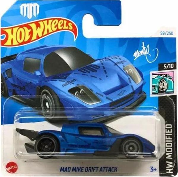 Hot Wheels - Mad Mike Drift Attack - Mavi (1/64) - Image 1
