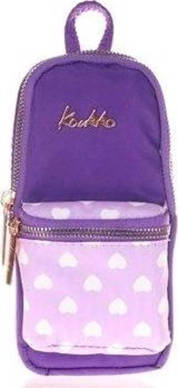 Kaukko Soft Floral Junıor Bag Kalem Çantası (Purple) K2440  - Image 1