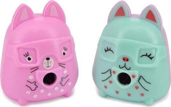 Bruno Visconti 35-0034 Kalemtıraş, Funsharp Rose Cat, 2 Renk - Image 1