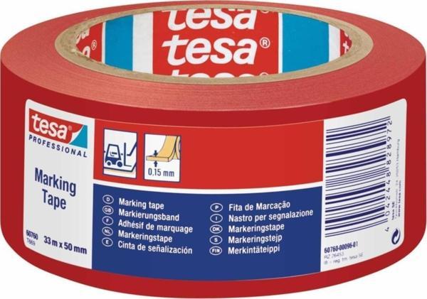 Tesa 33 m x50 mm, Kırmızı Yer İşaretleme Ve İkaz Bandı - Image 1