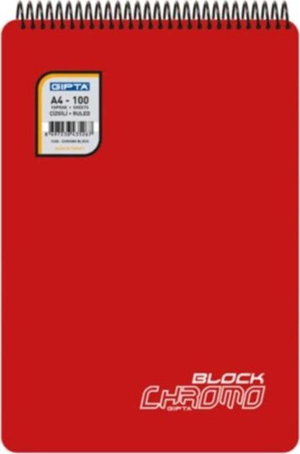 Gıpta 3368 Chromo Block Sp.Pp Kpk.Bloknot A5 80Yp. Çizgili - Image 1