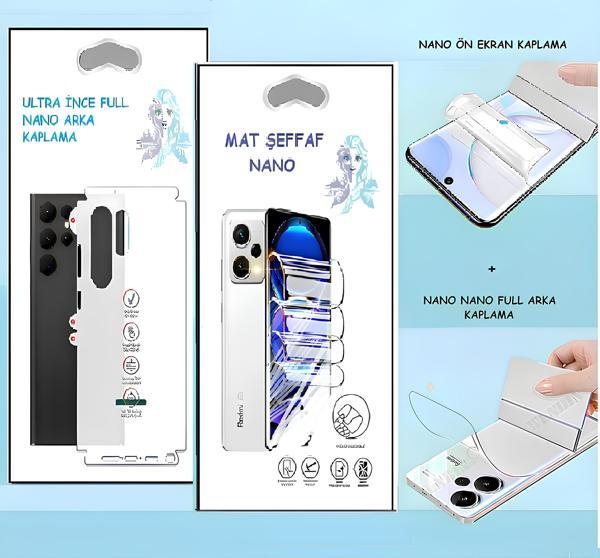 Infinix SMART - NANO Ekran Koruyucu MAT Şeffaf  + NANO Arka Kaplama SET Ultra İnce Esnek - Image 1