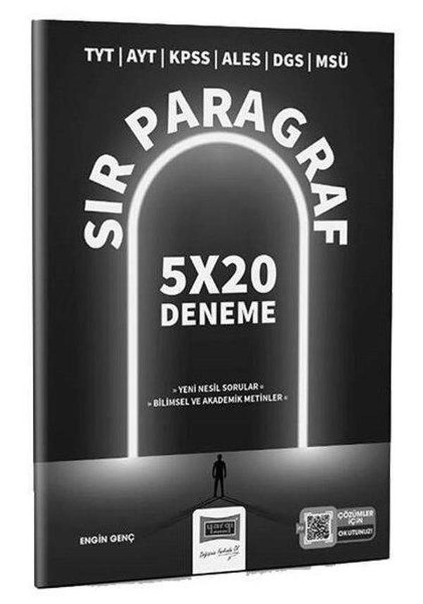TYT AYT KPSS ALES DGS MSÜ Sır Paragraf 5x20 Deneme - Yargı Yayınları - Image 1