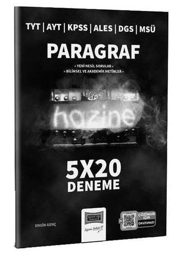 TYT AYT KPSS ALES DGS MSÜ Hazine Paragraf 5x20 Denemeler - Yargı Yayınları - Image 1