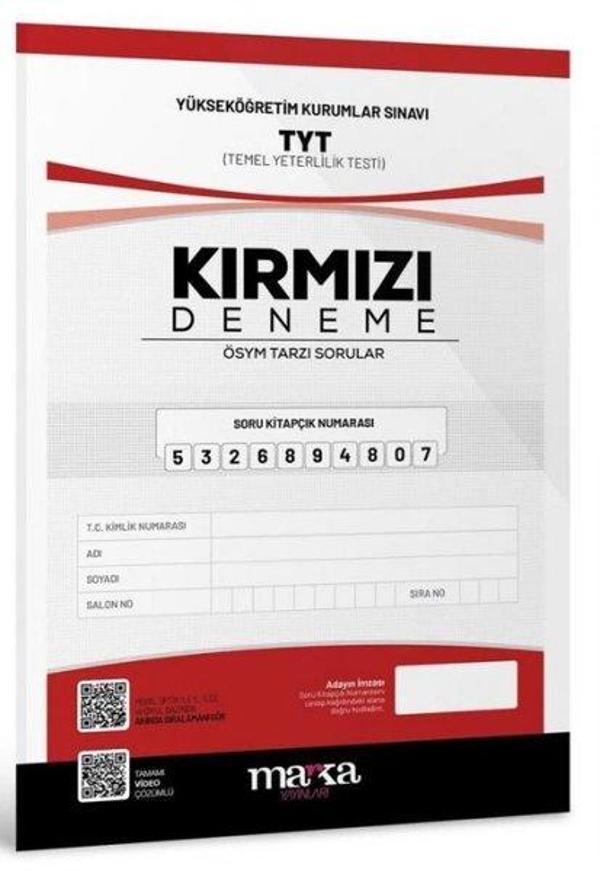 2025 TYT Yeni Nesil Kırmızı Deneme Tamamı Video Çözümlü - Marka Yayınları - Image 1