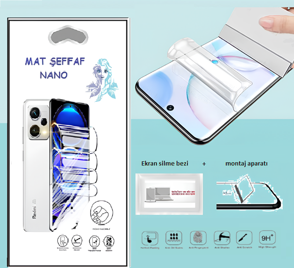 Oppo RENO 8 LİTE Nano Ekran Koruyucu İnce Esnek MAT Şeffaf - Image 1