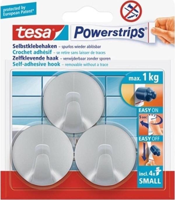 Tesa Modern Krom Askı + Çift Taraflı Bant - Image 1