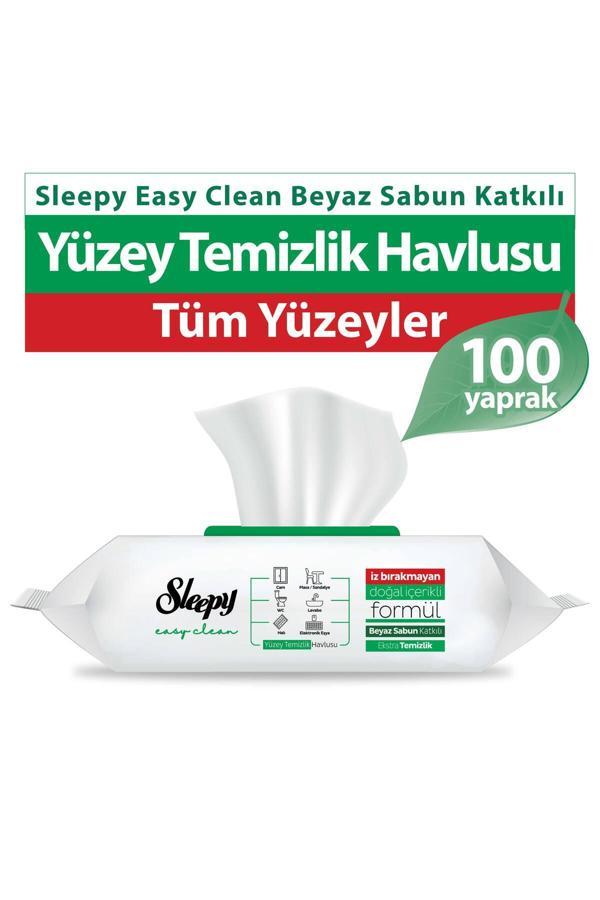 Sleepy Easy Clean Yüzey Temizlik Havlusu&Mendili 100 Yaprak - Image 1