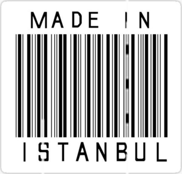 17cm Made In Istanbul Yapıştırma Etiket Araba Cam Md4 - Image 1