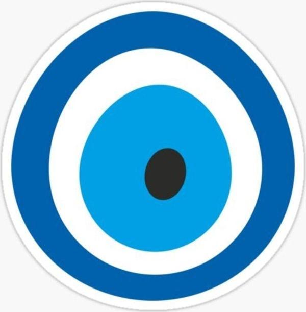 18 CM Nazar Boncuğu Sticker Duvar Etiket Araba Yapıştırma M10 - Image 1