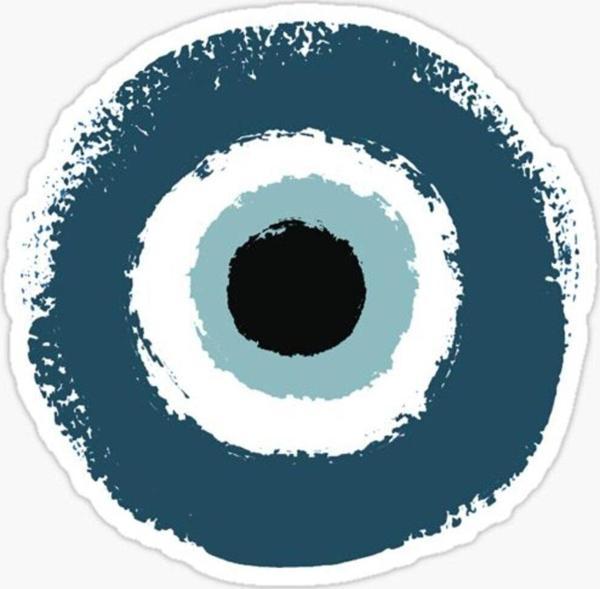 18 CM Nazar Boncuğu Sticker Duvar Etiket Araba Yapıştırma M16 - Image 1