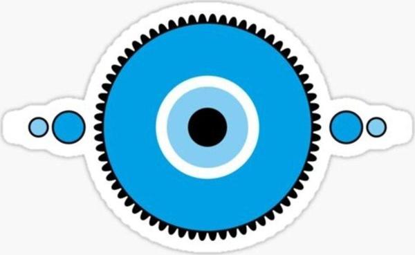 18cm Nazar Boncuğu Sticker Araba Duvar Yapıştırma Etiket FF24 - Image 1