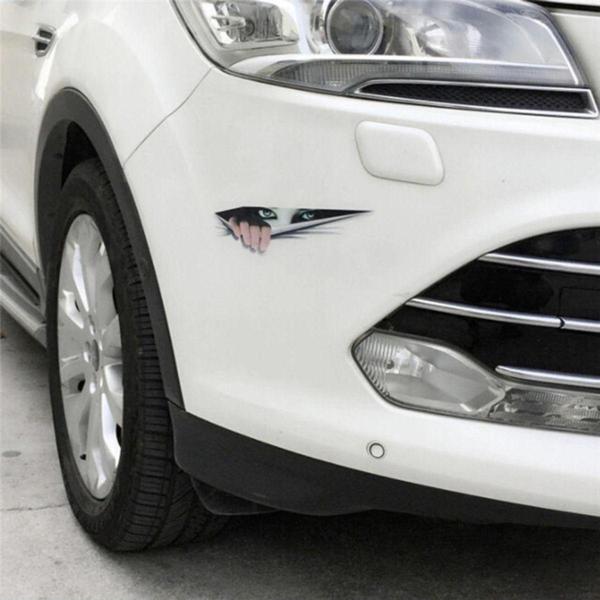 2 Adet Gizemli Bakan Kadın Araba Sticker Yapıştırması - Image 1