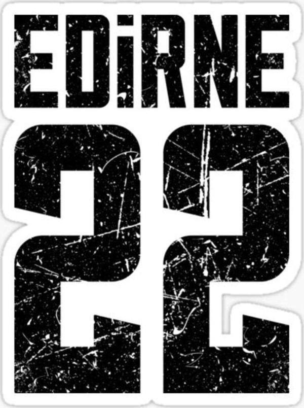 22 EDİRNE Sticker Yapıştırma Oto Etiket 17cm - Image 1