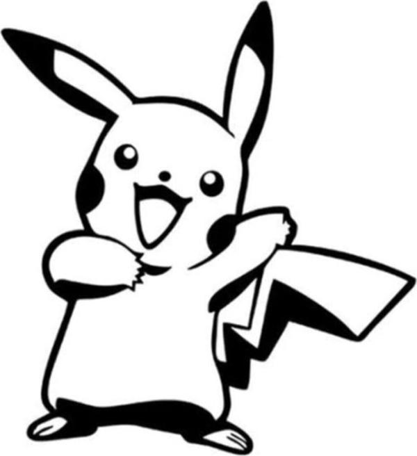 24 cm Pikachu Sticker Oto Araba Yapıştırma - Image 1
