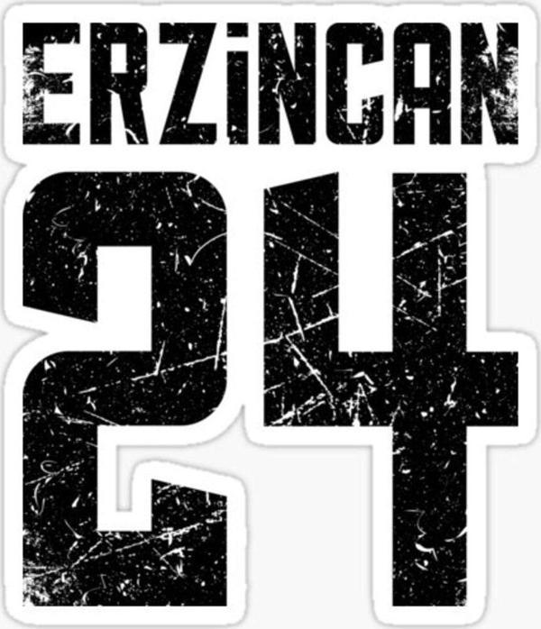 24 ERZİNCAN Sticker Yapıştırma Oto Etiket 17cm - Image 1