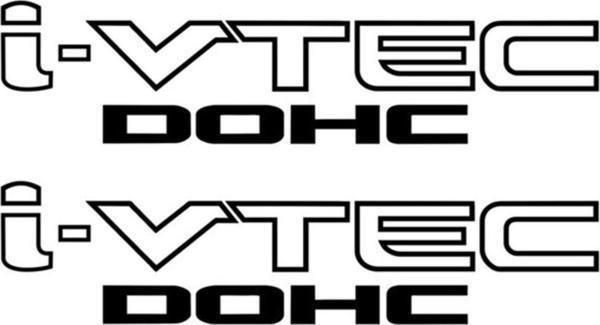 26 X 7 Cm I-vtec Dohc Araba Sticker Siyah Renk - Image 1