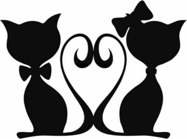 2Li Sevimli Kedi Z Araba Sticker  Yapıştırma 20CM - Image 1