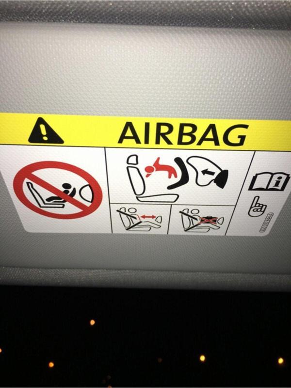 3 Adet Airbag Güneşlik Üzeri Yapıştırma Sticker Model8 - Image 1