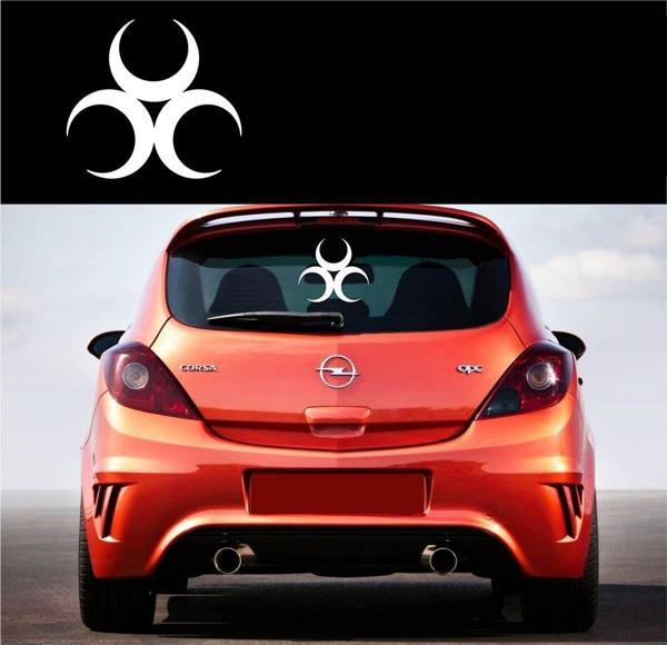 3 Üç Hilal Sırt Sırta Ay yıldız araba sticker - Image 1