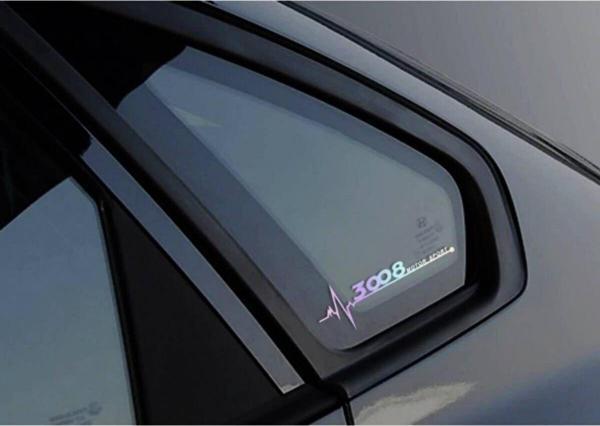 3008 Yan Cam Sticker Oto Kapı 20 Cm X 7 Cm Hologram c75 - Image 1