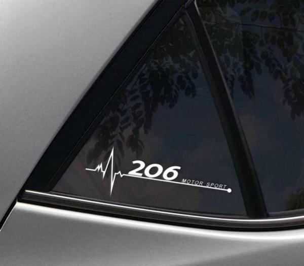 206 Yan Cam Sticker Oto Kapı Çıkartma Tuning oto 20 cm x 7 cm yazı 351 - Image 1