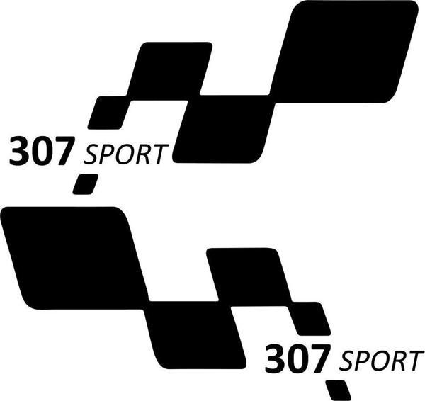 307 sport Etiket Yapıştırma 30cmx11cm MMD132 - Image 1