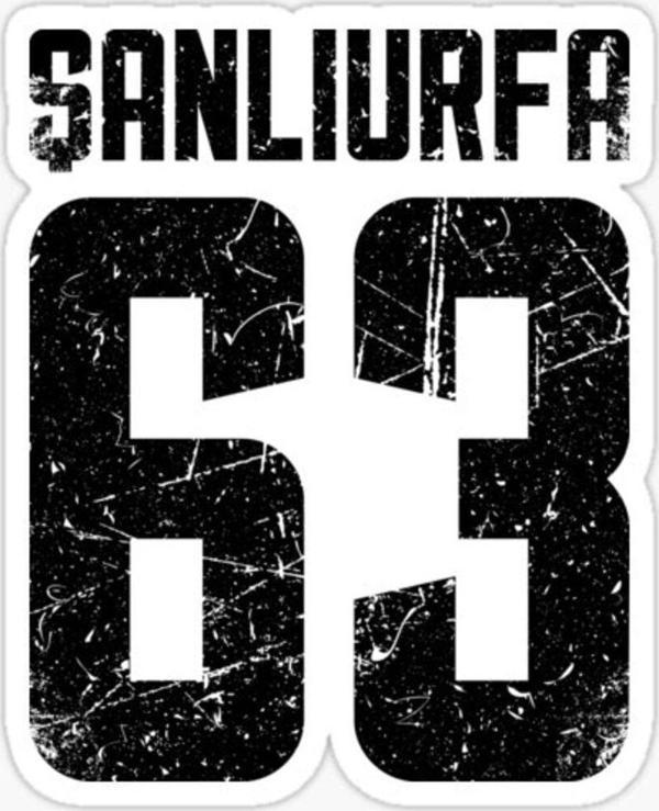 63 ŞANLIURFA Sticker Yapıştırma Oto Etiket 17cm - Image 1