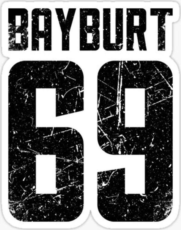 69 BAYBURT Sticker Yapıştırma Oto Etiket 17cm - Image 1