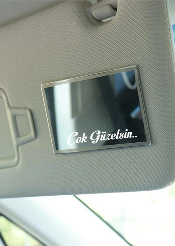 4 Adet 8 X 1,7 Cm Çok Güzelsin Oto Sticker Araba Cam Sticker Etiket - Image 1
