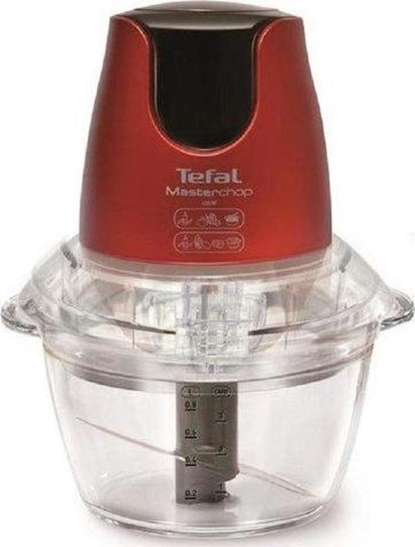 Tefal Masterchop Kırmızı 500 W Cam Doğrayıcı - Image 1
