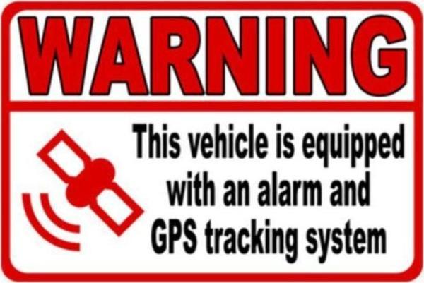 4 Adet Gps Tracing Takip Etiketi Uyarı Yapıştırması 10cm Md19 - Image 1