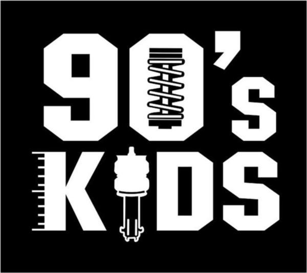 90 Nın Çocukları 90 Kisds Araba Sticker Yapıştırma - Image 1