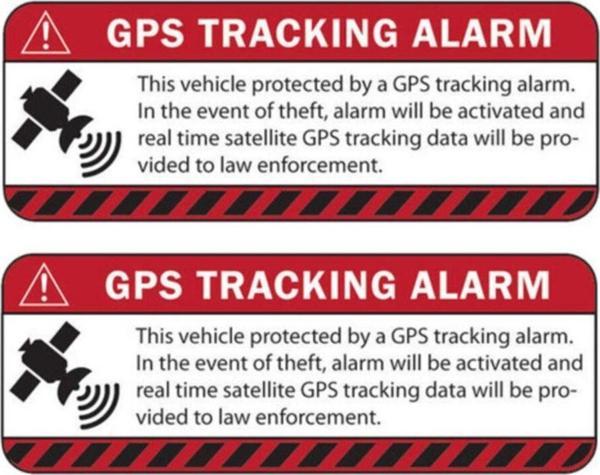 4 Adet Gps Tracing Takip Etiketi Uyarı Yapıştırması 10cm Md6 - Image 1