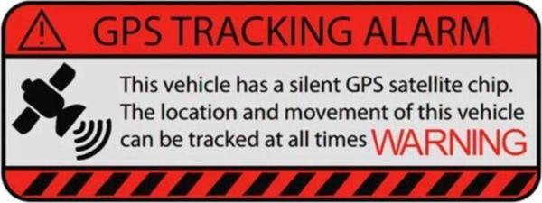 4 Adet Gps Tracing Takip Etiketi Uyarı Yapıştırması 10cm Md7 - Image 1