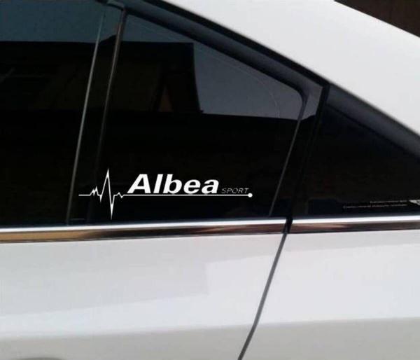 Albea Yan Cam Sticker Oto Kapı Çıkartma Tuning oto 20 cm x 7 cm yazı 117 - Image 1