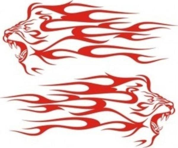 Alevli Aslan Sticker Araba Stickerı Yapıştırma - Image 1
