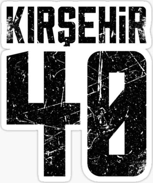 40 KIRŞEHİR Sticker Yapıştırma Oto Etiket 17cm - Image 1