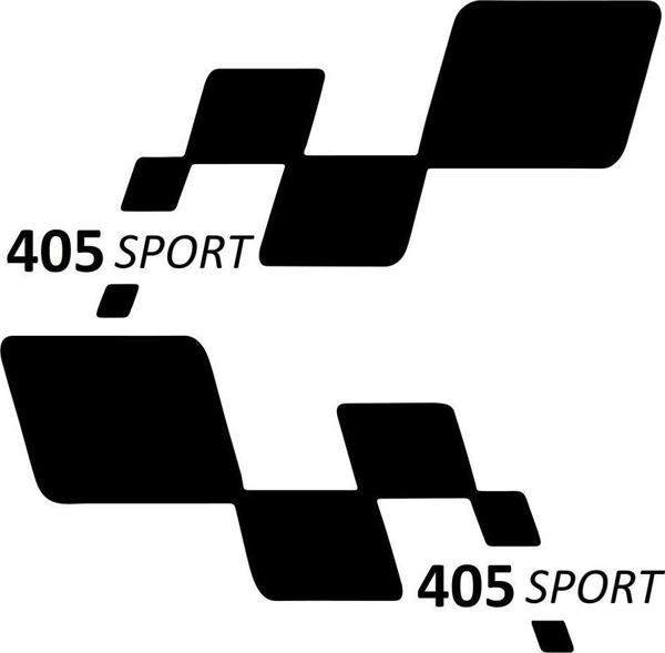 405 sport Etiket Yapıştırma 30cmx11cm MMD135 - Image 1