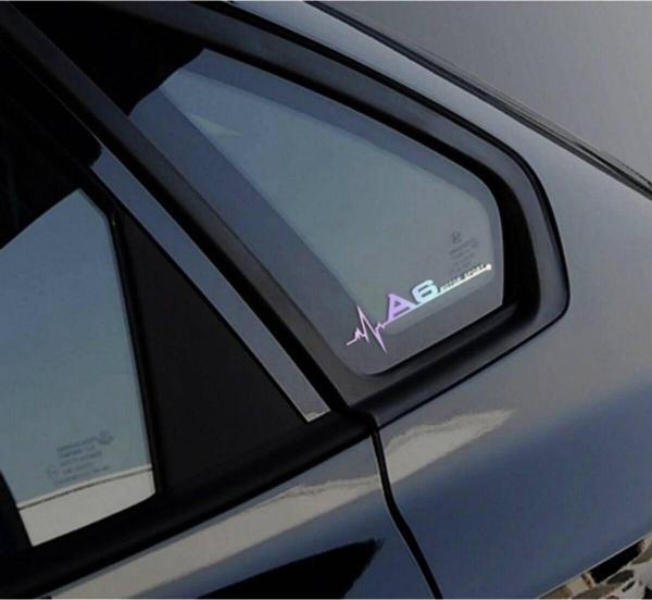 A6 Yan Cam Sticker Oto Kapı 20 Cm X 7 Cm Hologram c6 - Image 1