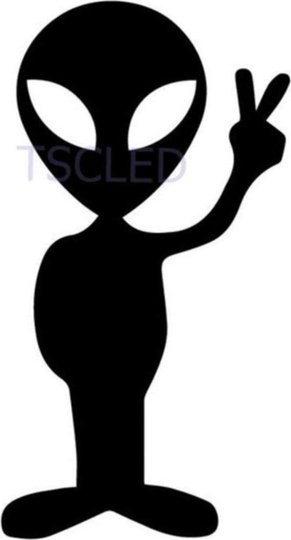 Alien Barış Güzel Araba Çıkartmaları Sticker - Image 1