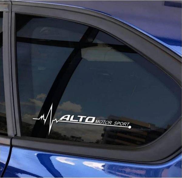 Alto Yan Cam Sticker Oto Kapı Çıkartma Tuning oto 20 cm x 7 cm yazı 475 - Image 1